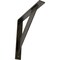 Ekena Millwork Traditional Steel Bracket, Antiqued Warm Silver 2"W x 14"D x 14"H BKTM02X14X14TRAWS - alternate 1